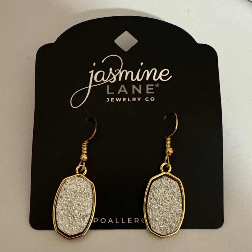 Jasmine Lane Gold and Silver Sparkle Earrings